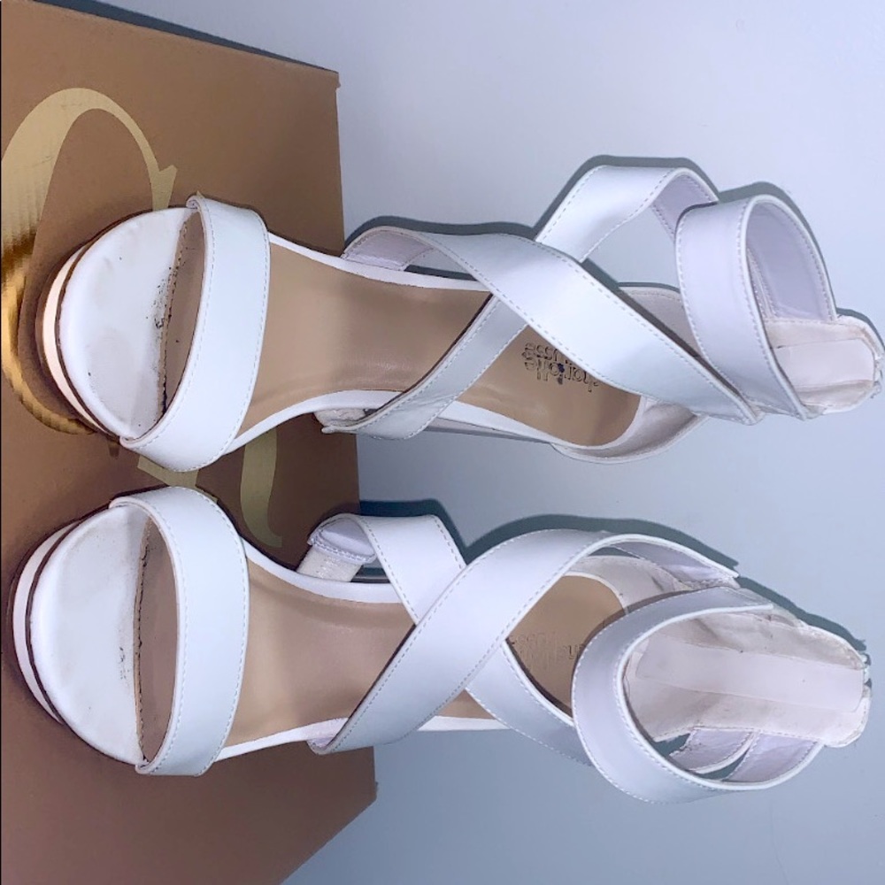 Charlotte Russe White Heels size 9